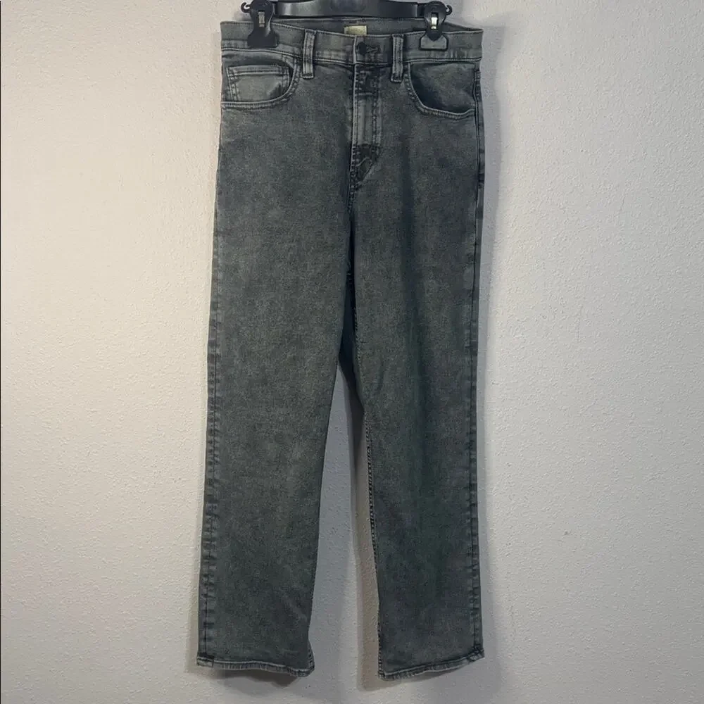 Faherty Men's Light Gray Organic Cotton Slim Straight Denim in East Lake Wash 29